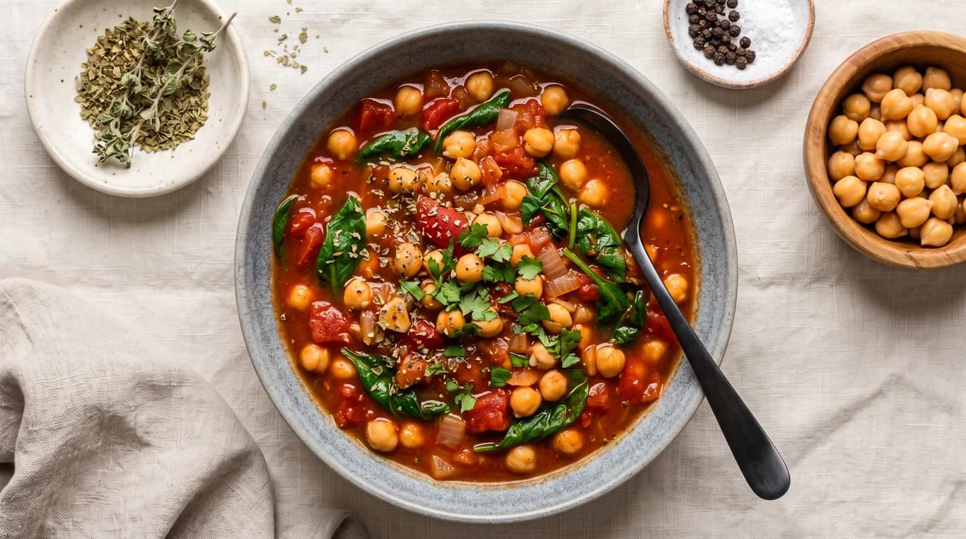 Slow Cooker Mediterranean Chickpea Stew