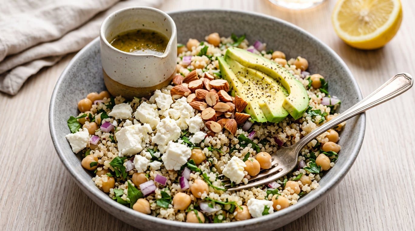 Quinoa, Chickpea & Feta Salad