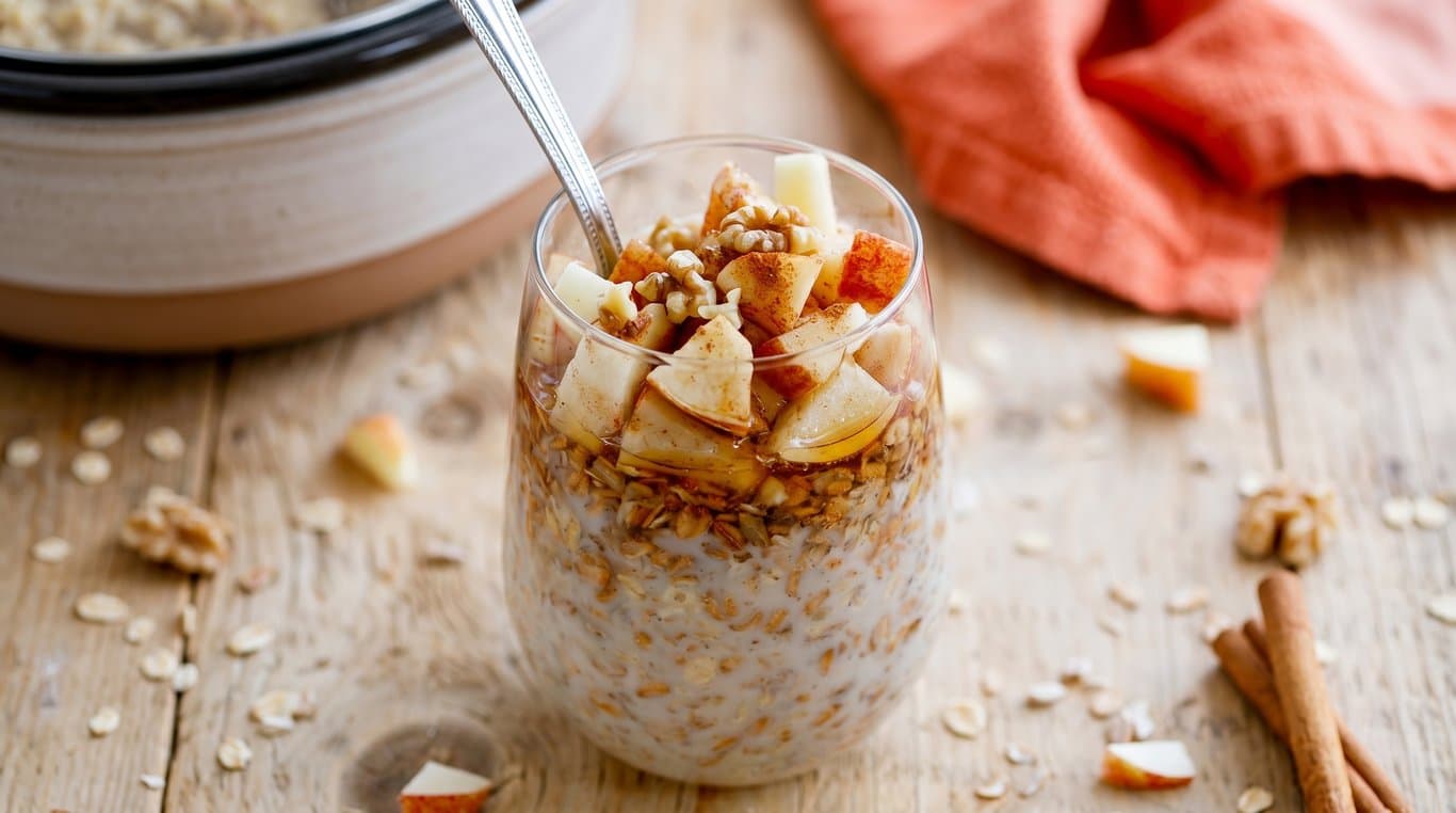 Overnight Slow-Cooker Apple Cinnamon Oats