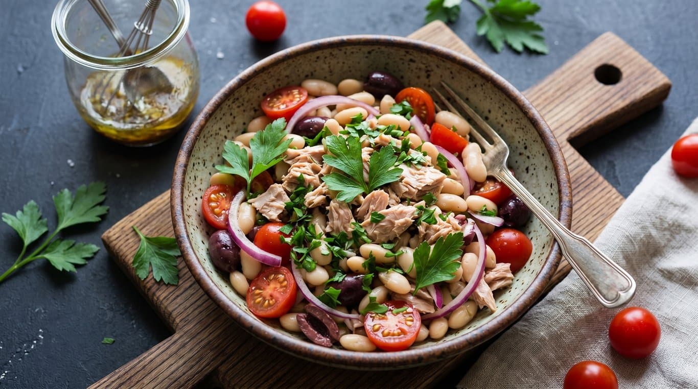 Mediterranean Tuna & White Bean Salad