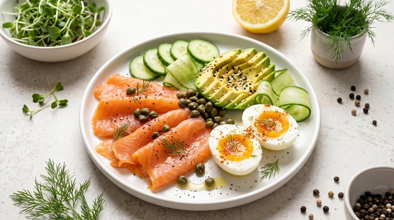 Smoked Salmon & Avocado Plate