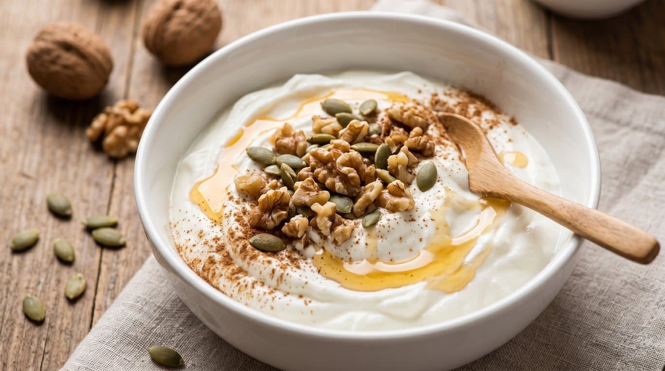Greek Yogurt with Walnuts & Honey