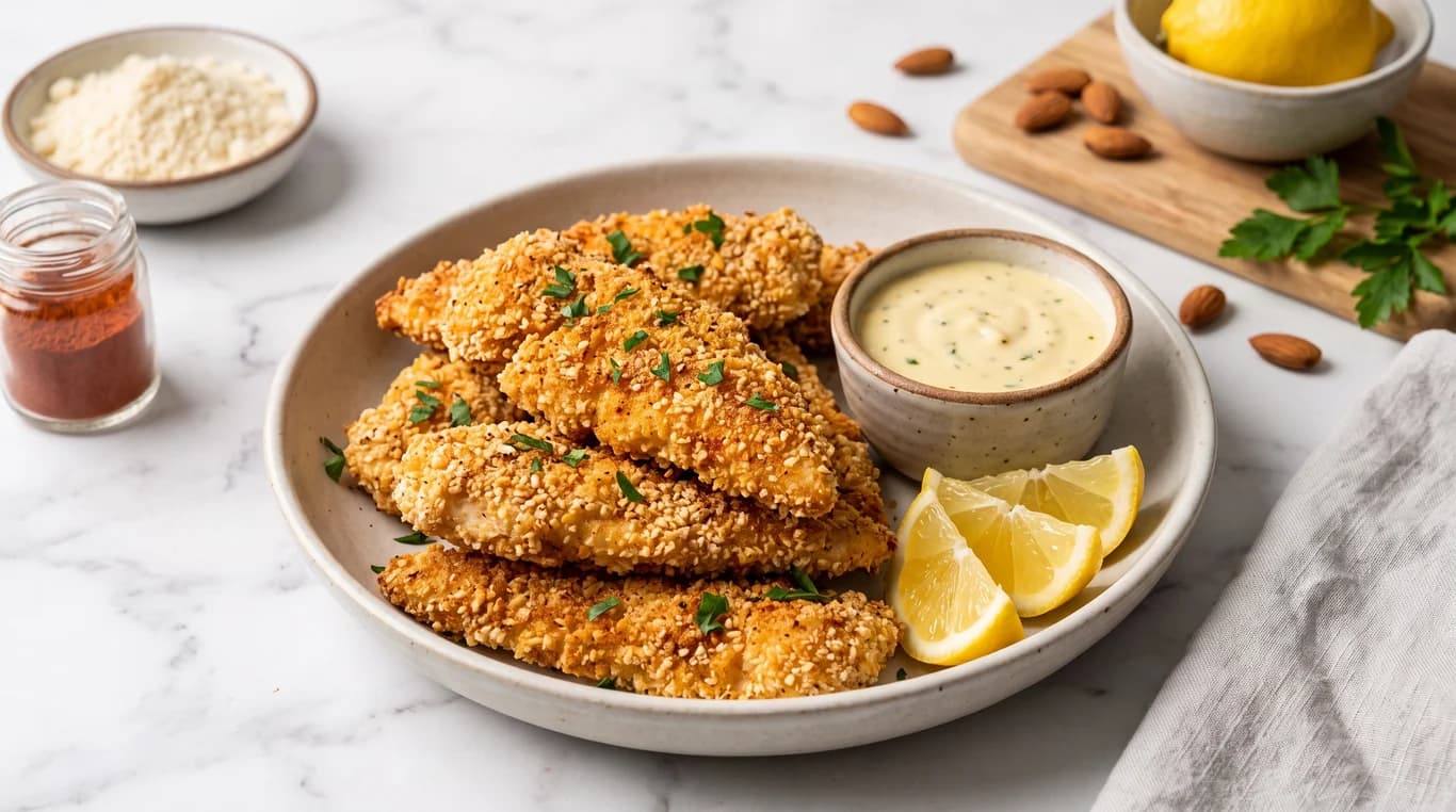 Air Fryer Almond-Crusted Chicken Tenders