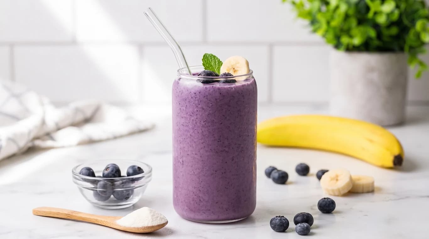 Banana & Blueberry Smoothie