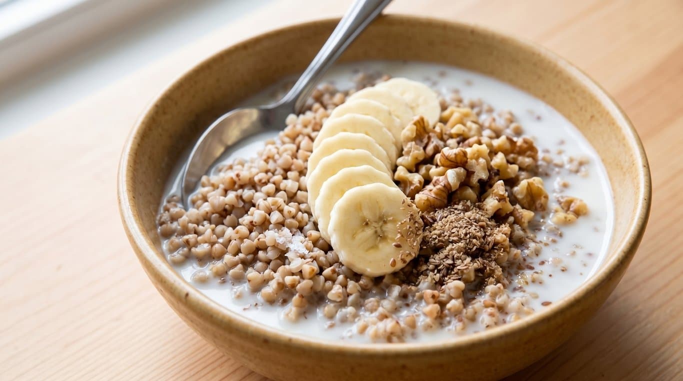 Buckwheat Bowl with Walnuts & Kefir