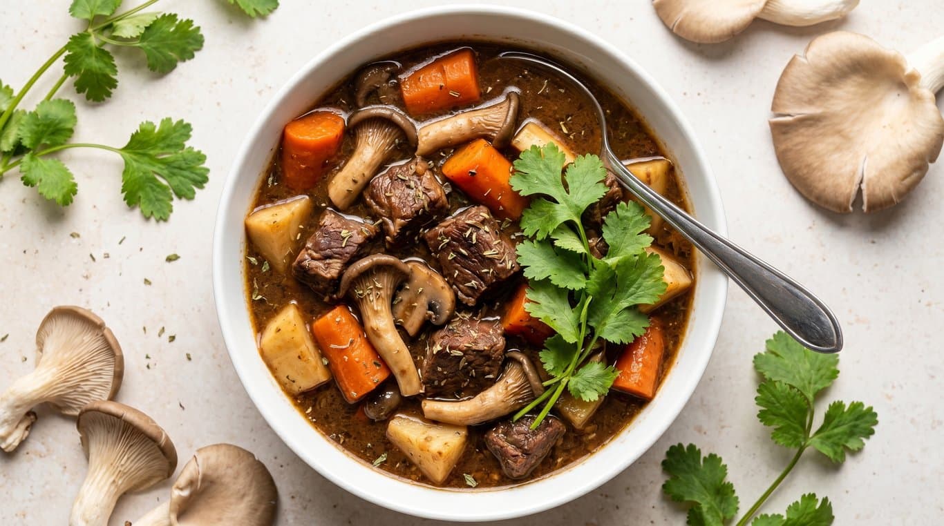 Slow-Cooker Beef & Mushroom Stew