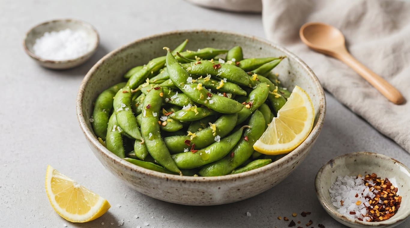 Edamame with Sea Salt & Lemon