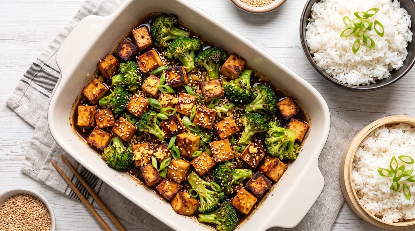 One-Pan Tofu & Broccoli Stir-Roast