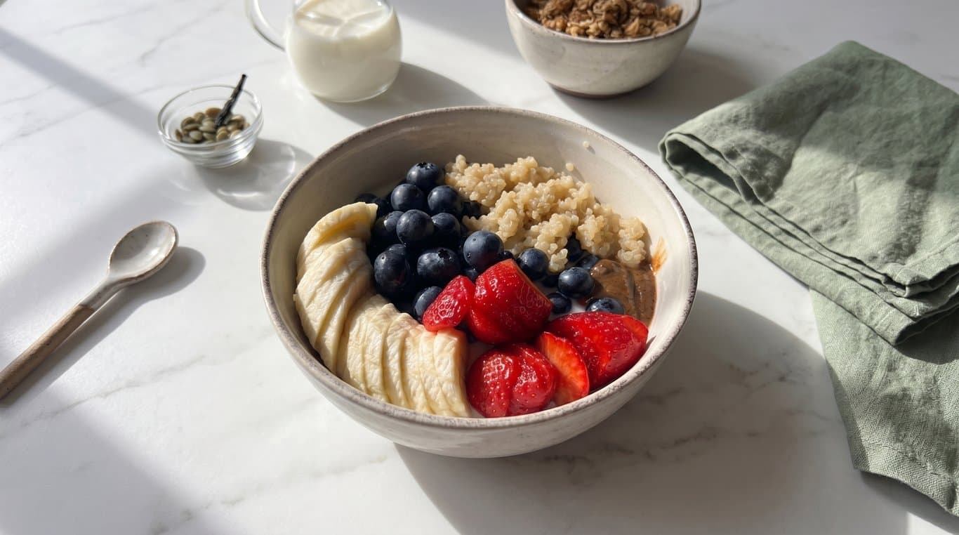 Quinoa Breakfast Bowl with Berries